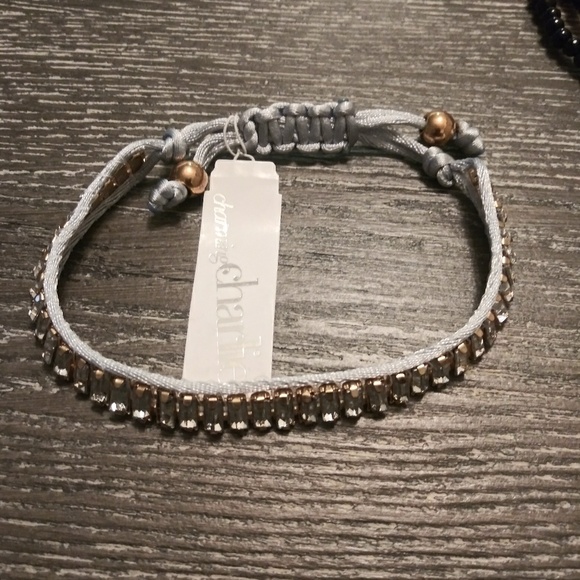 Charming Charlie Jewelry - Silver cristal   Bracelets 3 × $5.